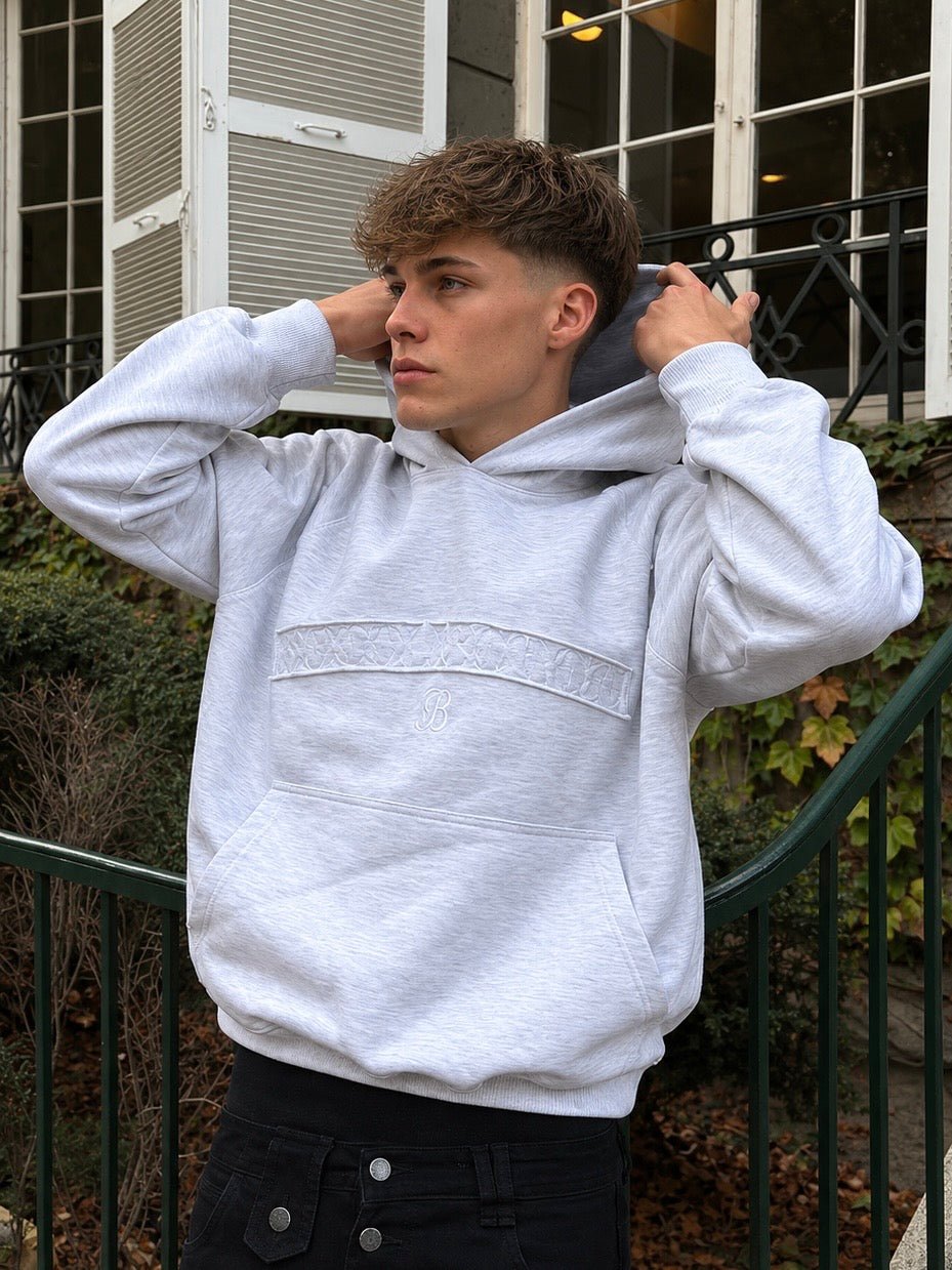 Hoodie essential soft grey - BO COLLECTION ®