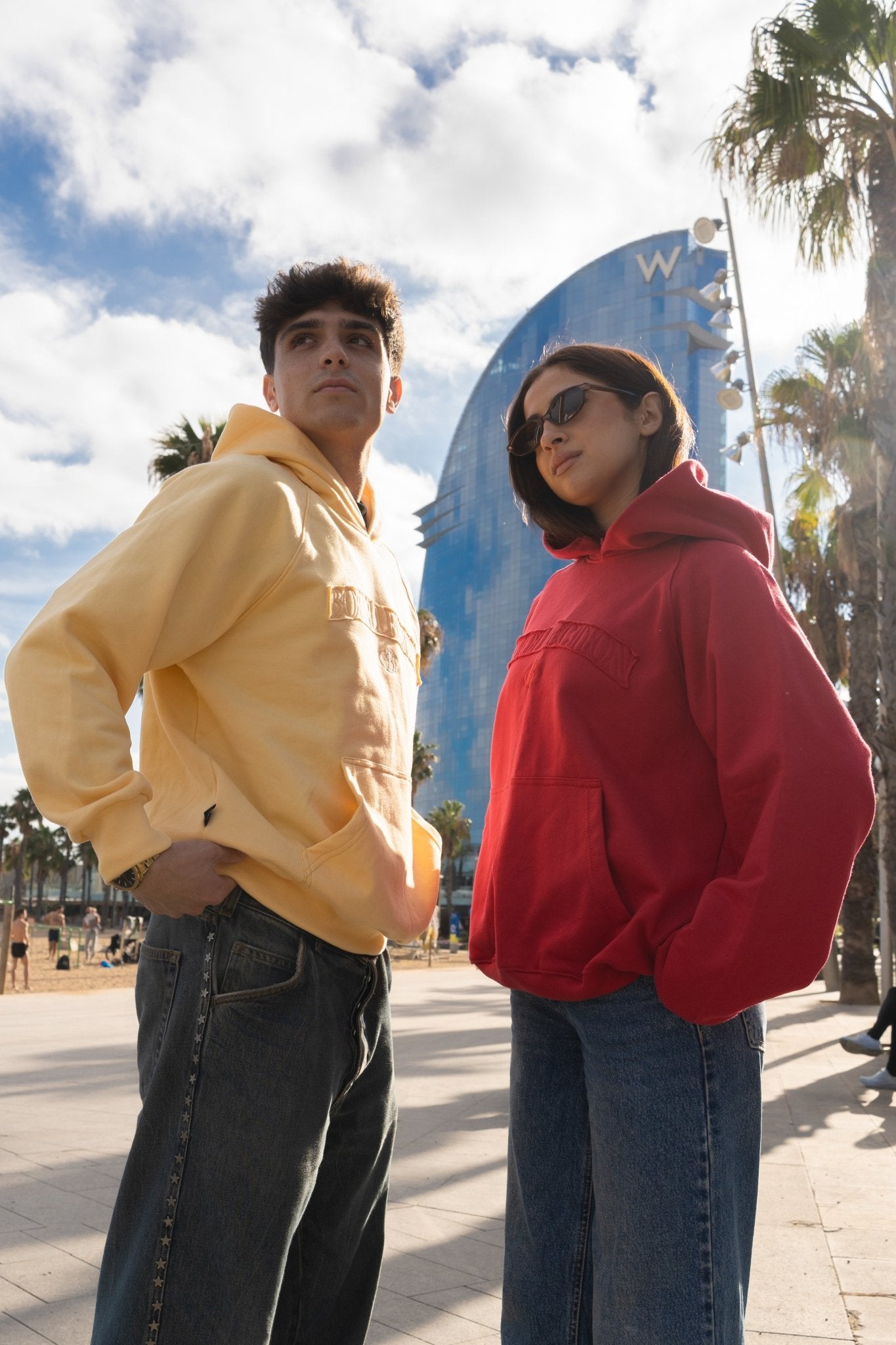 Hoodie essential soft yellow - BO COLLECTION ®