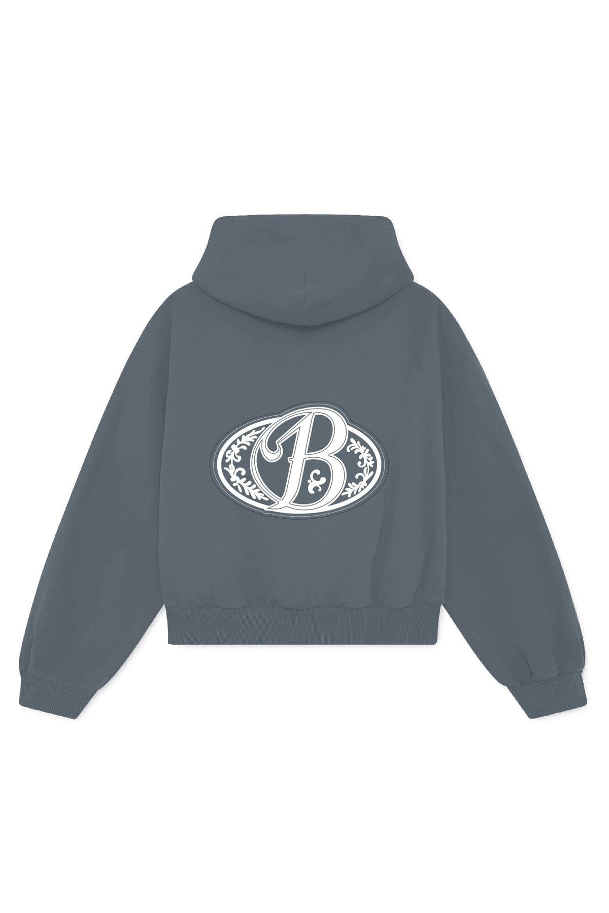 Hoodie grey big logo 3D - BO COLLECTION ®