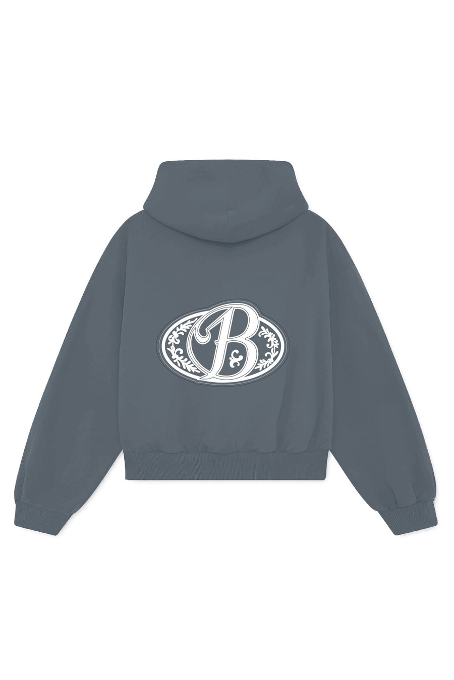 Hoodie grey big logo 3D - BO COLLECTION ®