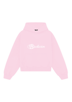 Hoodie pink big logo 3D special edition - BO COLLECTION ®