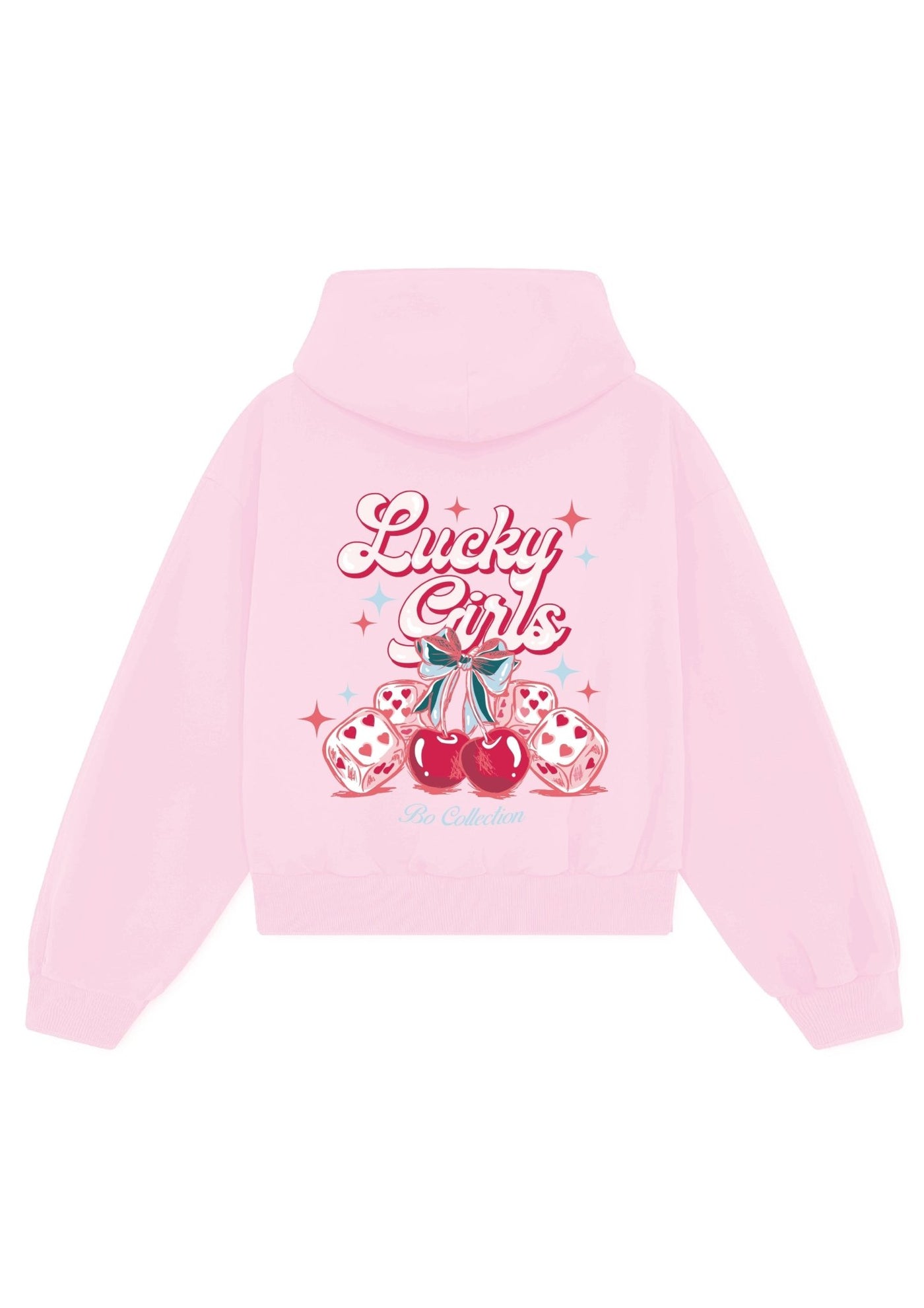 Hoodie pink Bo Lucky girls - BO COLLECTION ®
