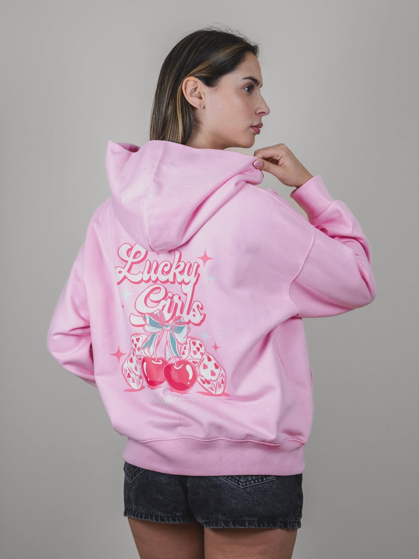 Hoodie pink Bo Lucky girls - BO COLLECTION ®