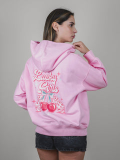 Hoodie pink Bo Lucky girls - BO COLLECTION ®
