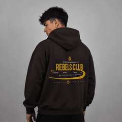 Hoodie rebels club brown - BO COLLECTION ®