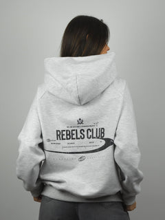 Hoodie Rebels club gris - BO COLLECTION ®