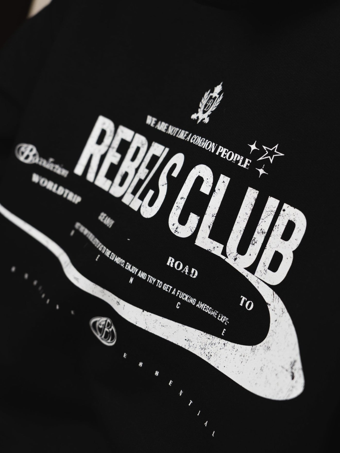 Hoodie Rebels club negro - BO COLLECTION ®