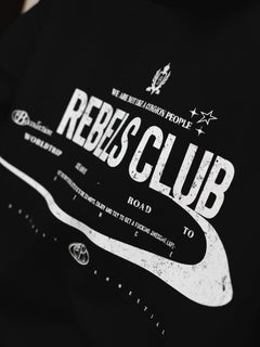 Hoodie Rebels club negro - BO COLLECTION ®