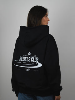 Hoodie Rebels club negro - BO COLLECTION ®