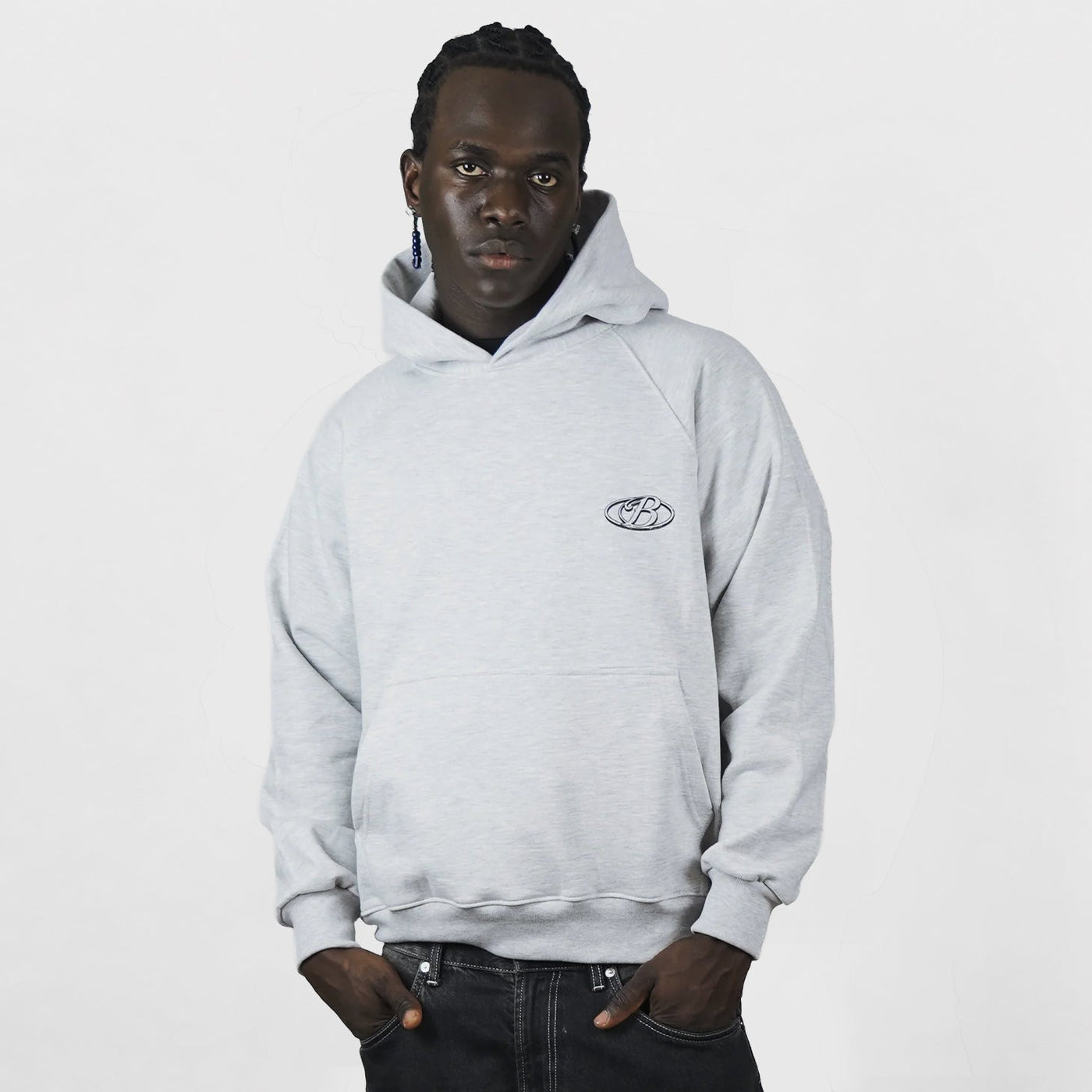 Hoodie rebels club soft grey - BO COLLECTION ®
