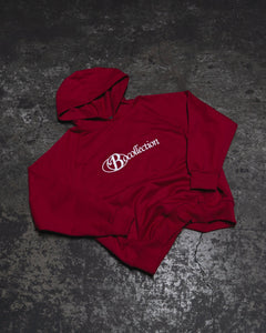 Hoodie red big logo 3D - BO COLLECTION ®
