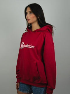 Hoodie red big logo 3D - BO COLLECTION ®