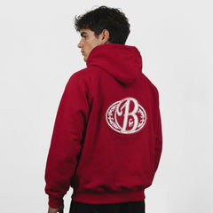 Hoodie red big logo 3D - BO COLLECTION ®