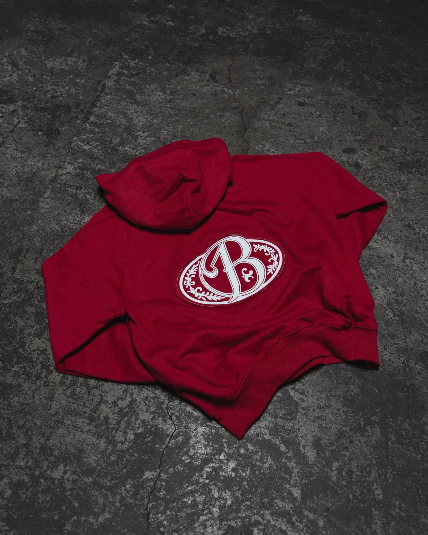 Hoodie red big logo 3D - BO COLLECTION ®