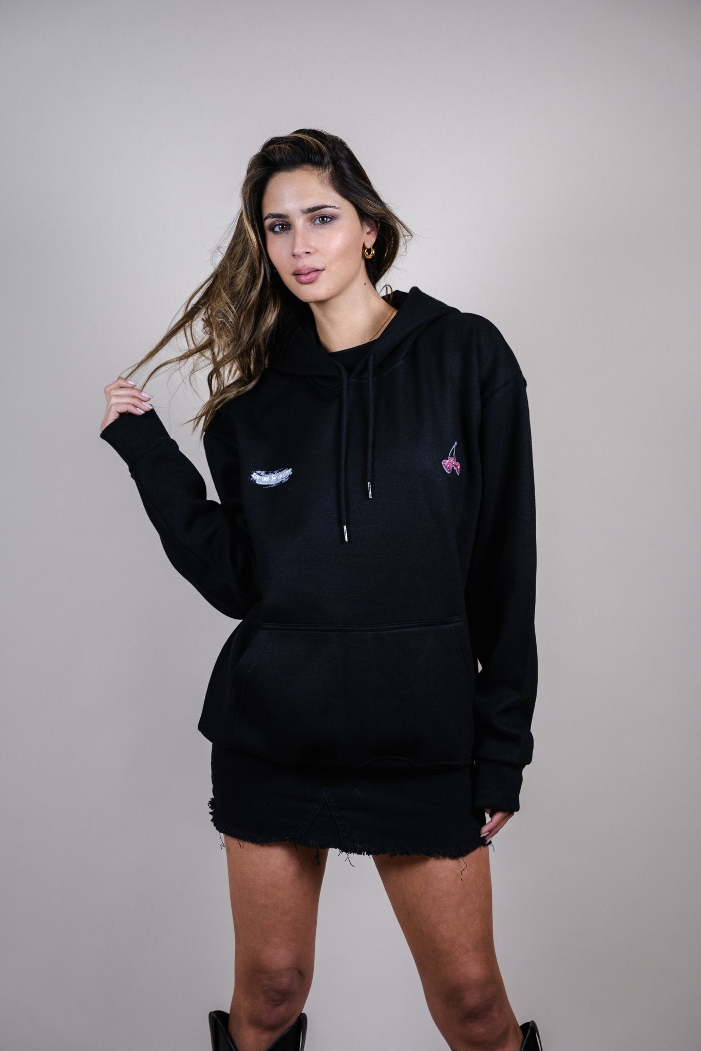 Hoodie Try my Bo cherry - BO COLLECTION ®