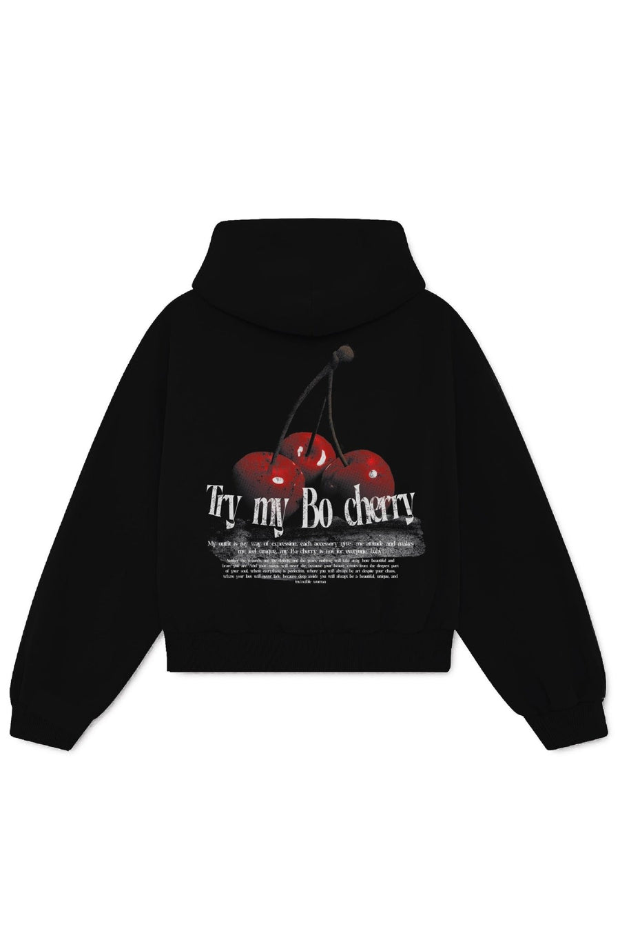 Hoodie Try my Bo cherry - BO COLLECTION ®