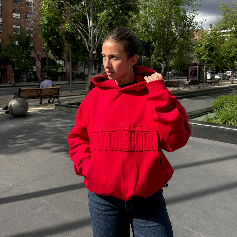 ESSENTIAL ELITE RED HOODIE