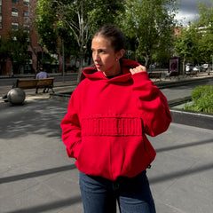 ESSENTIAL ELITE RED HOODIE