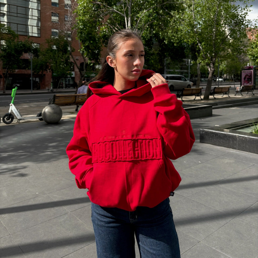 ESSENTIAL ELITE RED HOODIE