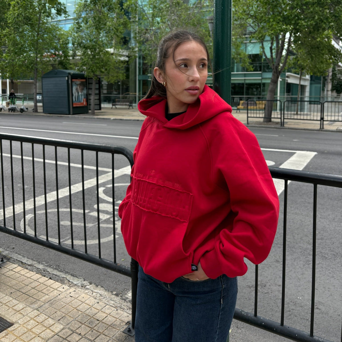 ESSENTIAL ELITE RED HOODIE