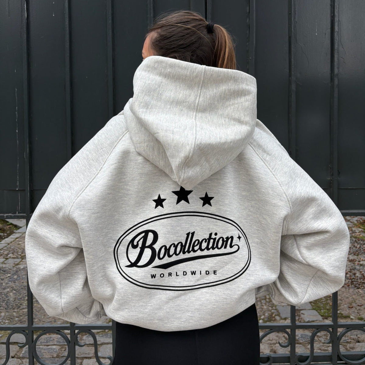 ELITE WORLDWIDE GREY HOODIE