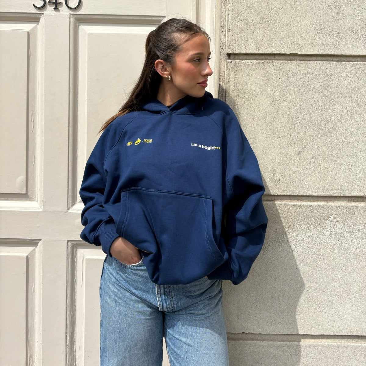 NOT NOW BLUE HOODIE