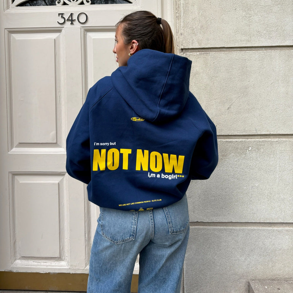 NOT NOW BLUE HOODIE