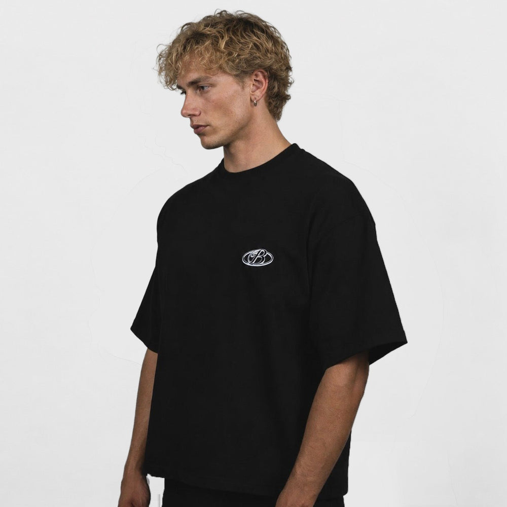 Polera negra rebels club algodón grueso - BO COLLECTION ®