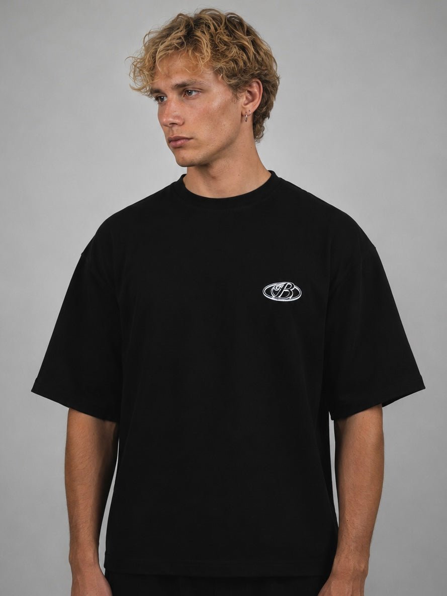 Polera negra rebels club algodón grueso - BO COLLECTION ®