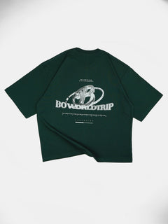 Polera verde logo 3D worldtrip - BO COLLECTION ®
