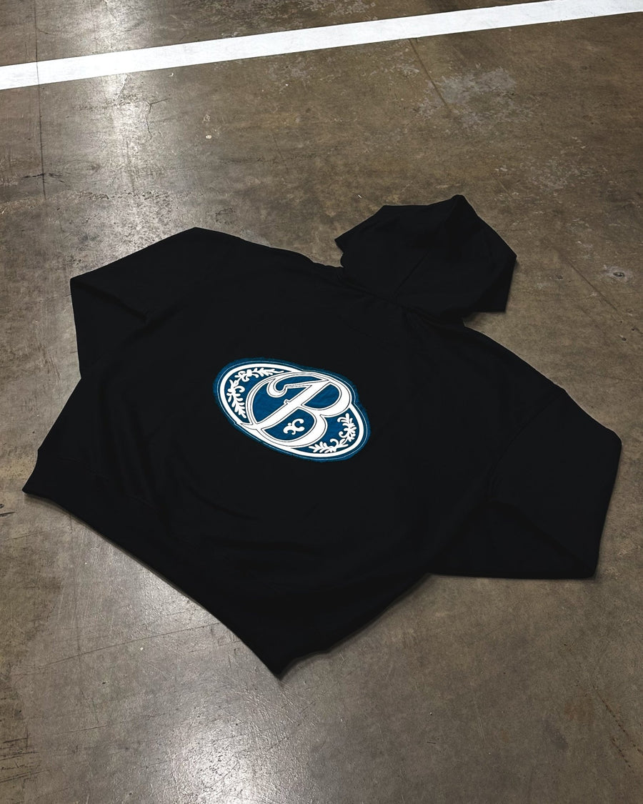 PREVENTA - Hoodie black big logo 3D special edition - BO COLLECTION ®