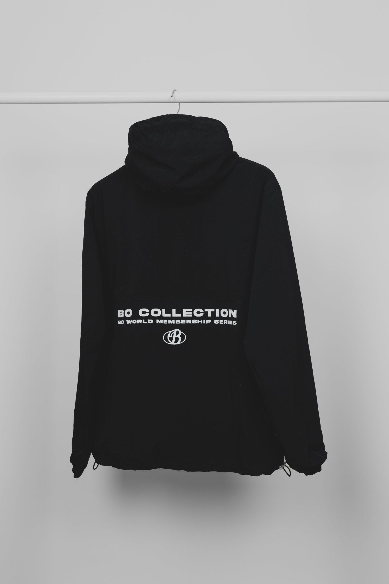 Windbreaker jacket black Bo exclusive edition - Membership club series - BO COLLECTION ®