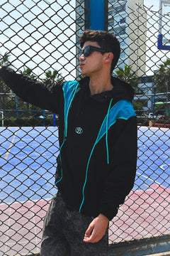 Windbreaker jacket Bo blue colors - Luxury class series - BO COLLECTION ®