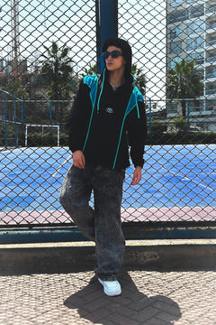 Windbreaker jacket Bo blue colors - Luxury class series - BO COLLECTION ®